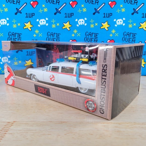 Jada Toys Ghostbusters ECTO-1 1:24 Diecast Collectible Hollywood Rides NIB - Picture 7 of 11